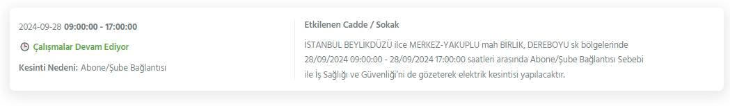 İstanbul'un 18 ilçesinde elektrikler kesilecek! BEDAŞ detayları açıkladı 17